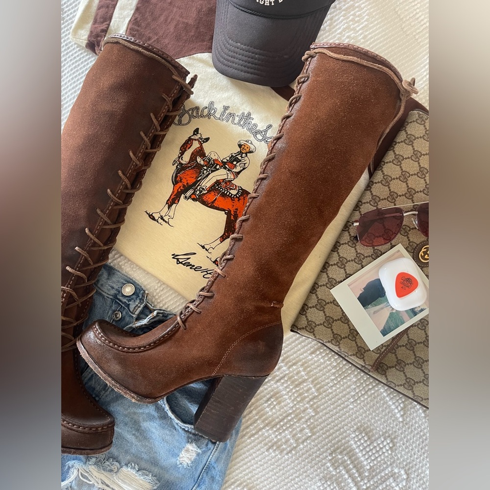 FRYE | Parker Tall Lace Up Boots